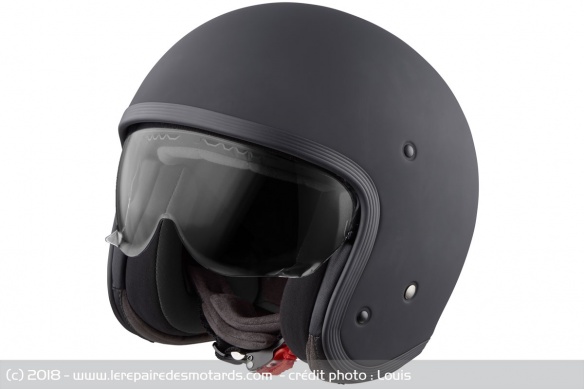 Casque jet Nishua NJX-1 noir