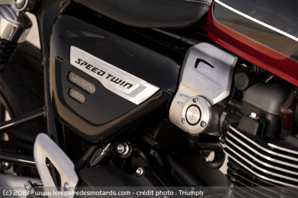 Cache de la Triumph Speed Twin