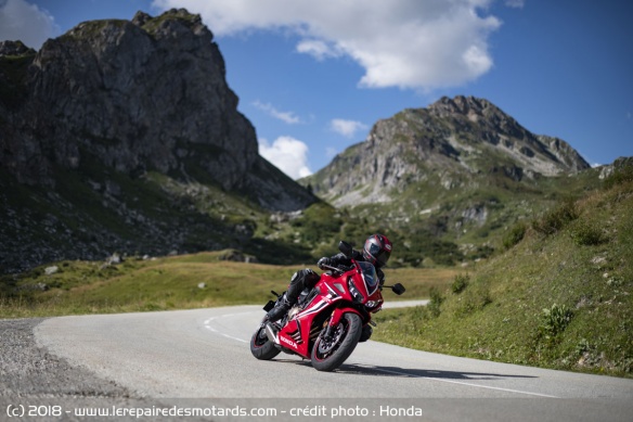 La Honda CBR650R sur route