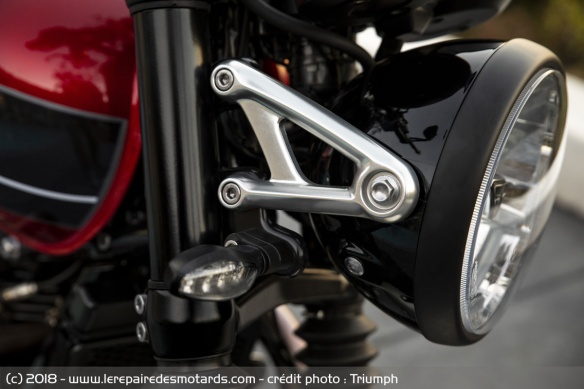 Support de phare de la Triumph Speed Twin