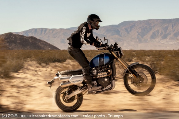 Triumph Scrambler 1200 XE en tout terrain