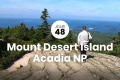 Journe de route  moto et de marche  pied autour de l'Acadia National Park et de Mount Desert Island.
