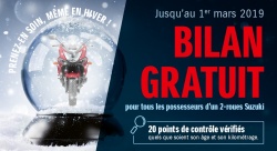 Bilan moto gratuit chez Suzuki