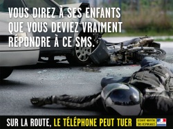 Campagne choc contre le téléphone au volant