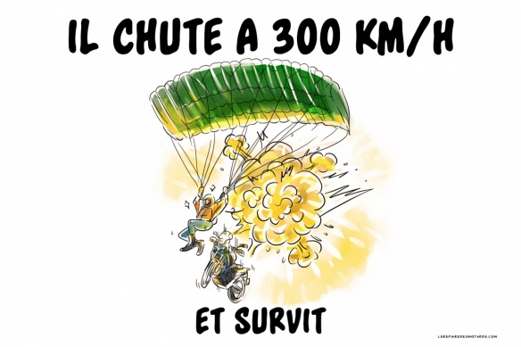 Il chute à 300 km/h et survit