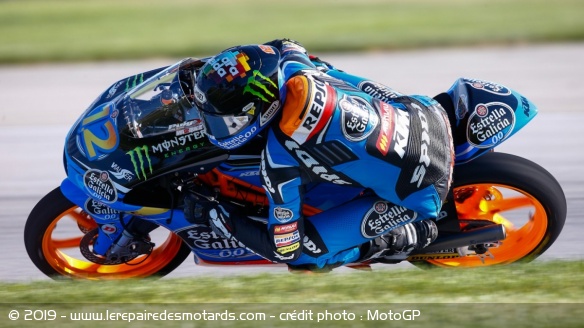 Alex Marquez, lors du Grand Prix d'Indianapolis Moto3