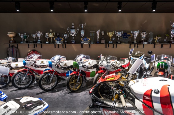 Trophées et machines de Grands Prix trônent dans le Collection Hall