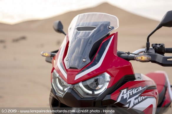 La bulle basse de la Honda CRF1100L Africa Twin