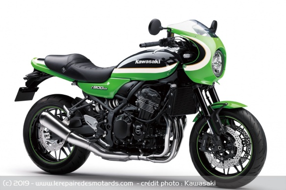 Kawasaki Z900 RS Cafe Vert Vintage Lime Green / Noir Ebony