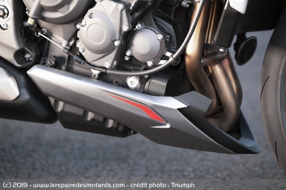 Sabot moteur de la Triumph Street Triple RS