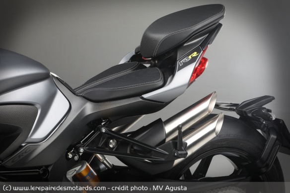 La selle de la MV Agusta Brutale 1000 RR