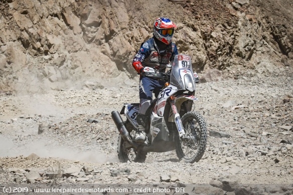 Julien Toniutti pendant le Dakar