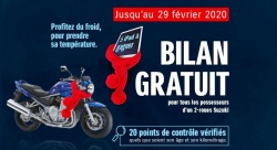 Bilan moto gratuit chez Suzuki