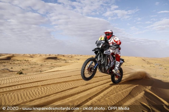 Paulo Goncalves, lors de la sixième étape du Dakar 2020