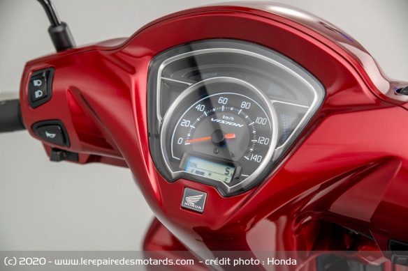 Le compteur du Honda Vision 110