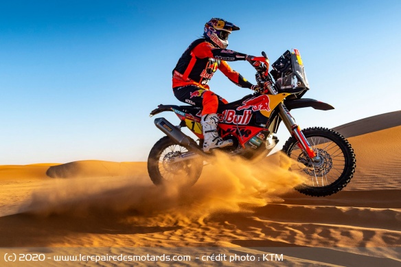 Toby Price sur la 450 Rally factory lors du Dakar 2020