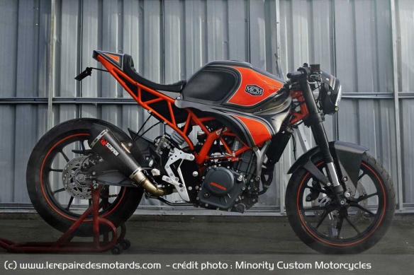 Une KTM devient Café Racer rétro