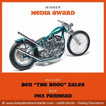 La Panhead de Ben Zales remporte le Media Award