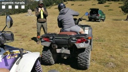 Les randonneurs motorisés sous contrôles dans les Pyrénées - Crédit photo : Agents Rurals