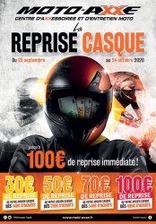 Promo Moto Axxe : jusqu'à 100 € de reprise casque