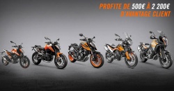 Promo moto KTM : jusqu'à 2.200 euros d'avantage client