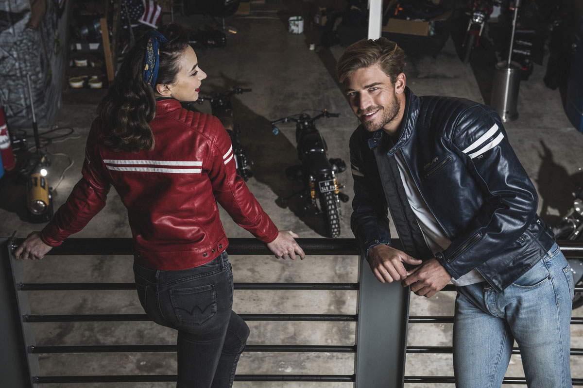 Segura - Blouson Segura, Cuir, veste moto vintage, rétro, homme, femme