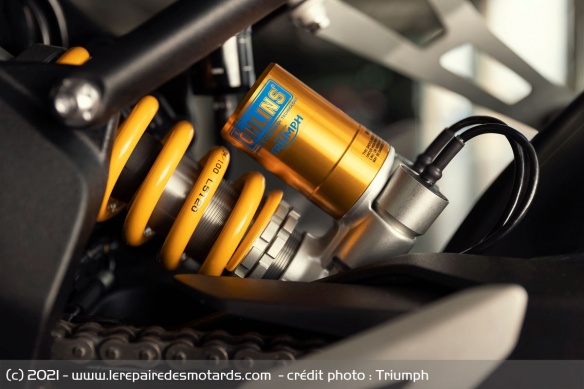 L'amortisseur électronique Öhlins Smart EC 2.0 de la Speed RR