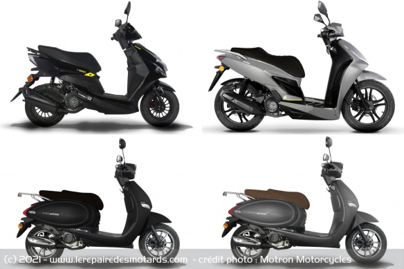 Scooters Motron Breezy, Ventura et Ideo 50/125