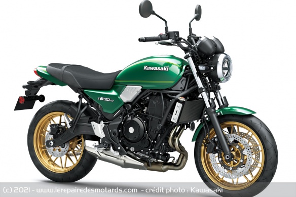 Néo-rétro Kawasaki Z650 RS Vert Candy Emerald