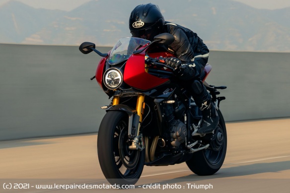 Triumph définit sa Speed RR comme un café racer moderne