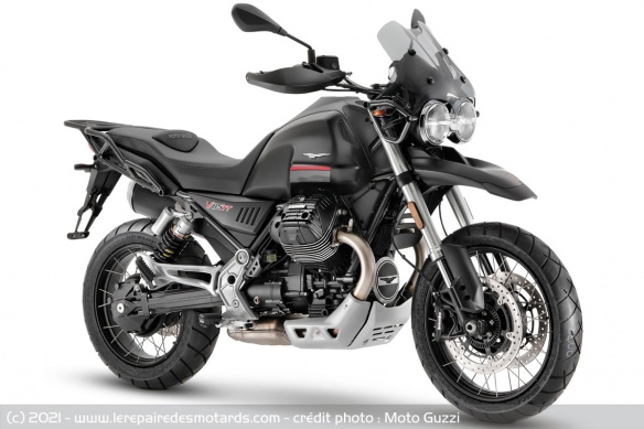 La Moto Guzzi V85TT est déclinée dans trois coloris