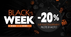 Black Friday : 20% sur tout l'équipement motard