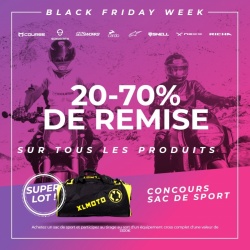 Black Friday : jusqu'à 70% de remise sur l'équipement moto