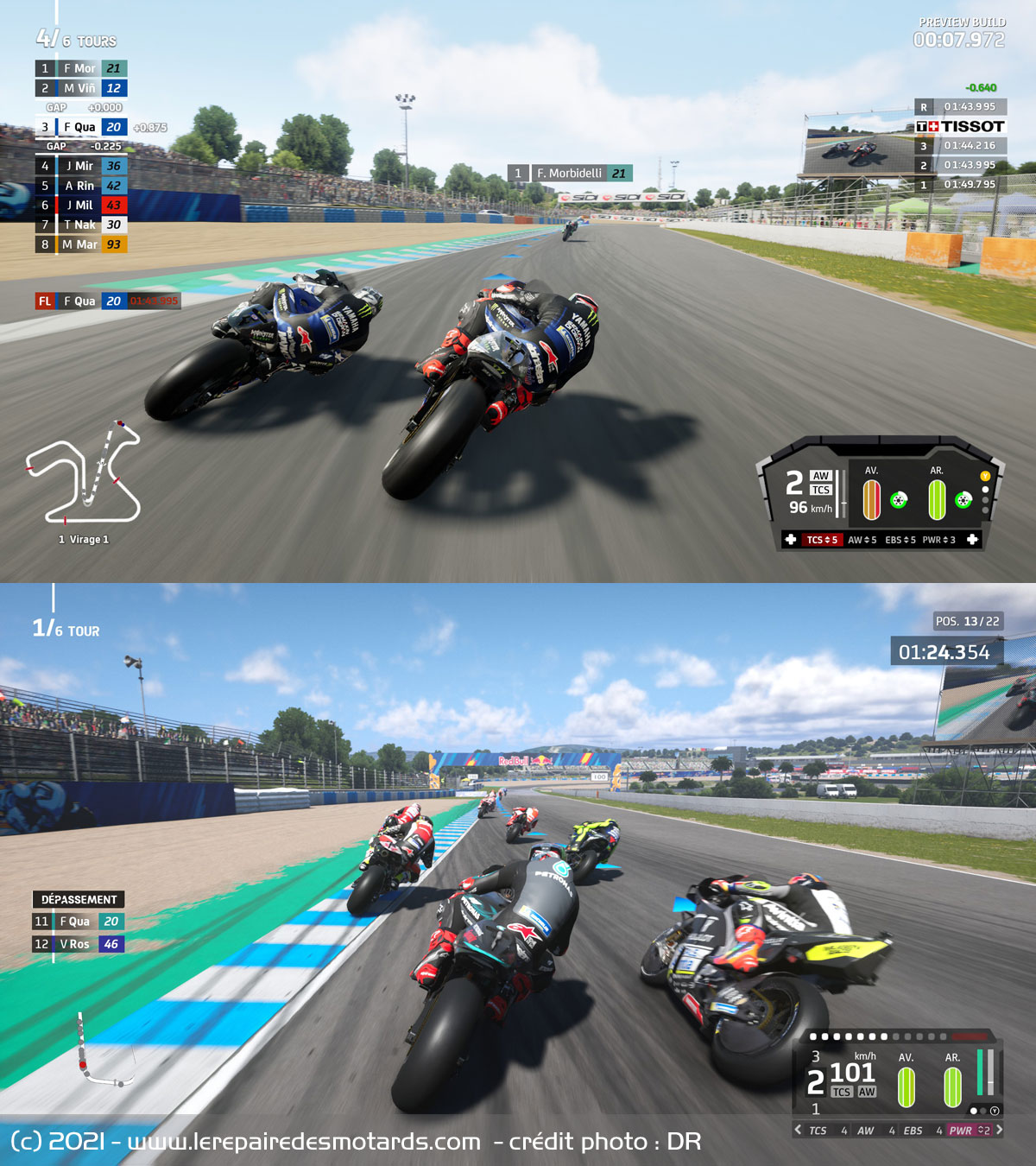 Test du jeu vidéo moto MotoGP 21