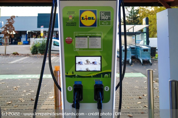 Des bornes de recharge de 360 kW chez Lidl