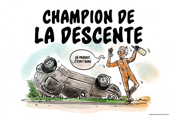 Champion moto de la descente