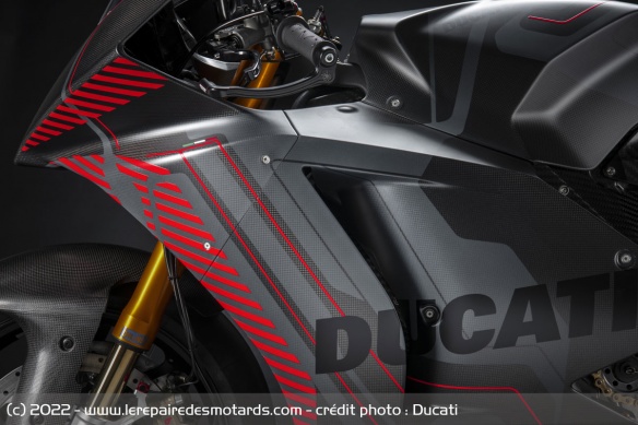 Le carénage de la Ducati MotoE