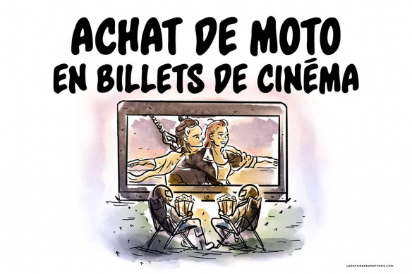 Une moto achetée en billets de cinéma