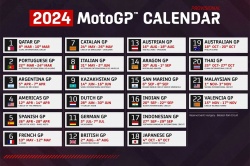 Calendrier MotoGP : 22 Grands Prix pour 2024