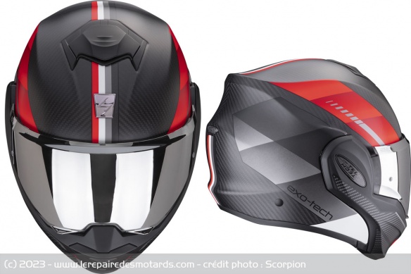 Casque modulable Scorpion EXO-Tech EVO Carbon