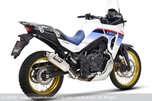 Silencieux Rally Raid Honda XL750 Transalp par SC-Project