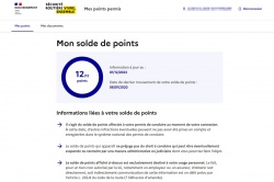 Consulter le solde de points de son permis de conduire