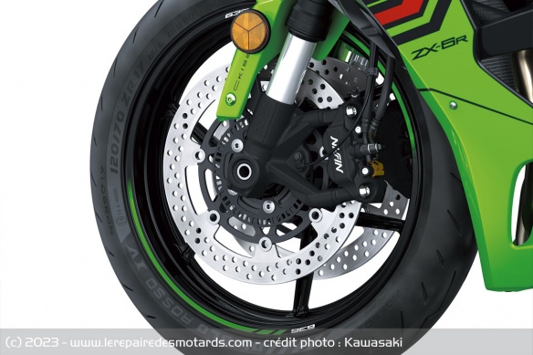 Frein avant de la Kawasaki Ninja ZX-6R 636 2024