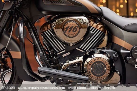 Moteur de l'Indian Chieftain Elite