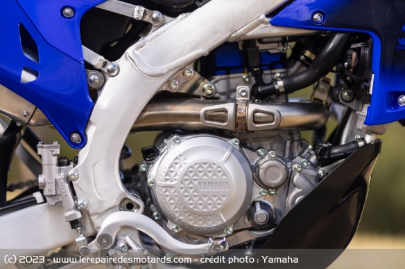 Le moteur de la Yamaha WR450F 2024