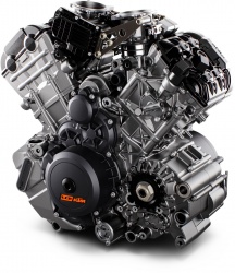 Le V-Twin LC8 de 1.301 cm3 actuellement utilisé par KTM