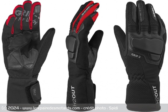 Gants touring Spidi Grip 3 H2Out