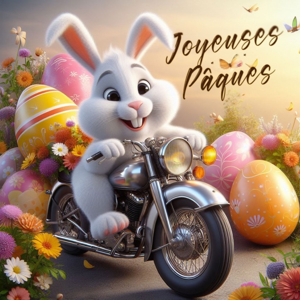 Motard et lapin : même combat !