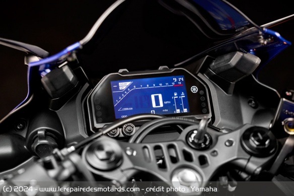 Le compteur de la Yamaha R3 2025