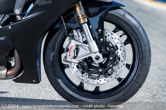 Les étriers Brembo Stylema de la Yamaha R1 Race 2025